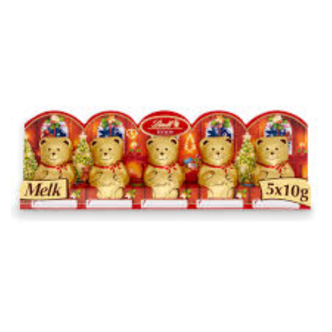 LINDT TEDDY MINI MILK 5X10G